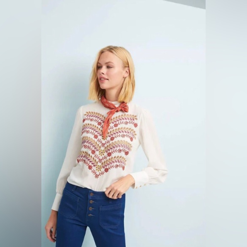 Anthropologie Button Up Top | Size 8 | NWT